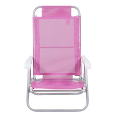 Cadeira Sunny Aluminio Sannet 6 Posicoes Rosa Bel