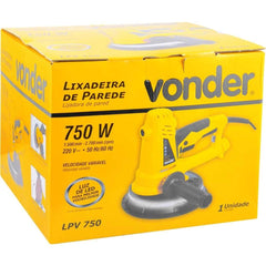 Lixadeira de parede Com riscos e uso c/ led 750W 220V lpv750 Vonder Outlet
