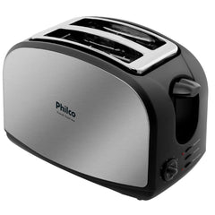 Torradeira de Pão French Toast Inox Philco Com 8 Níveis de Tostagem Descongela e Reaquece 127V