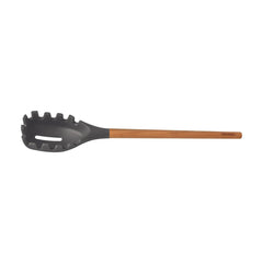 Pegador De Massa Tramontina Live Silicone Cinza Cabo Madeira Resistente 210C Utensílio Antiaderente