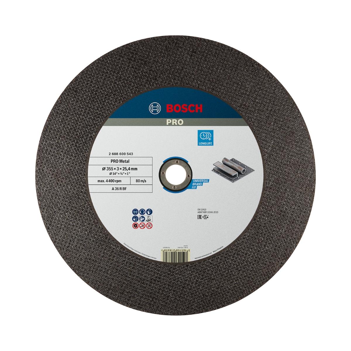 Disco De Corte Bosch Pro Metal 355X3mm Reto