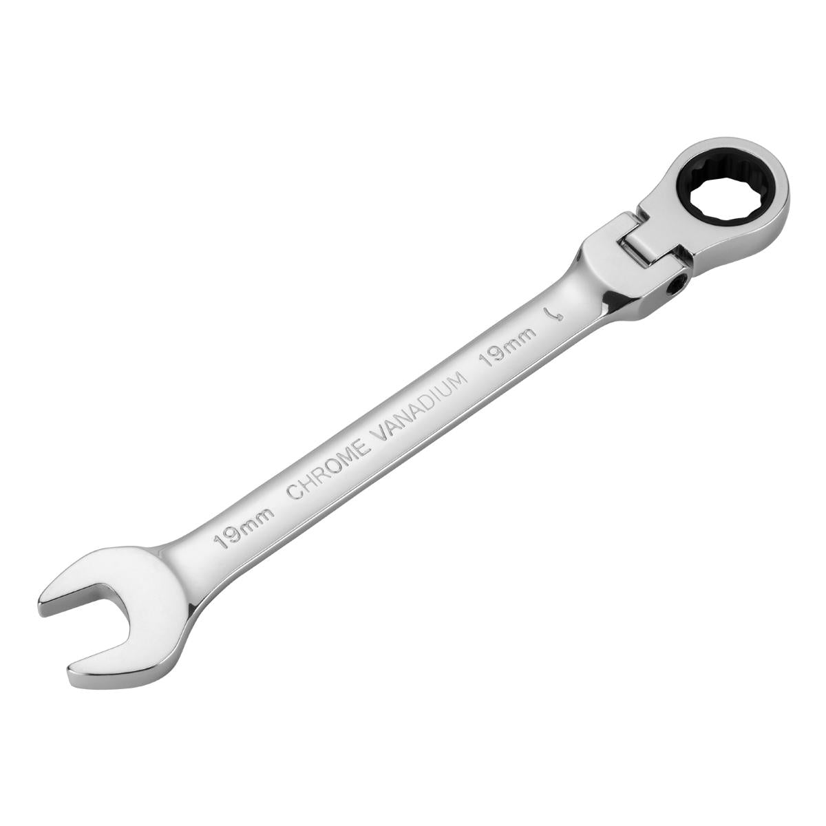 Chave Combinada Catraca Reversível 19mm CrV MTX 148719 Cabeça Móvel Cromado