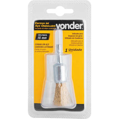 Escova Pincel 16Mm Haste 6Mm 20000Rpm Aço Carbono Latonada Vonder