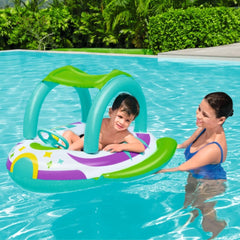 Bote Infantil Espaçonave Bel com Proteção UV e Volante Buzina