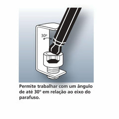 Jogo de Chaves Hexagonais Abauladas 14 Peças Tramontina PRO Aço Cromo Vanádio Formatos Hexagonal, Trafix e Multidentada