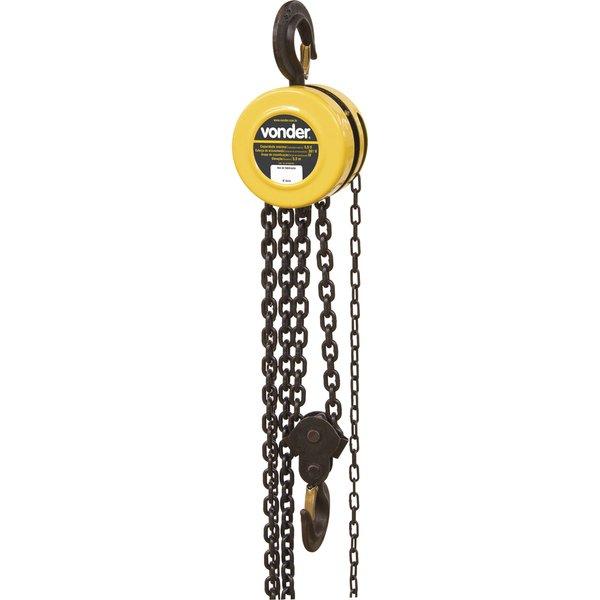 Talha manual corrente 5,0 ton elevação 3,0m Vonder Plus