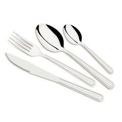 Faqueiro 24 Peças Linha Búzios Em Aço Inox Jogo De Talheres Para Mesa Jantar