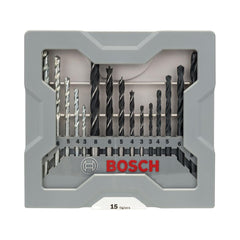 Jogo Brocas Concreto Metal E Madeira Bosch 3-8mm 15 Peças