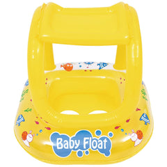 Bote Infantil Inflável Baby Float Bel Cobertura 15kg Proteção Solar Piscina