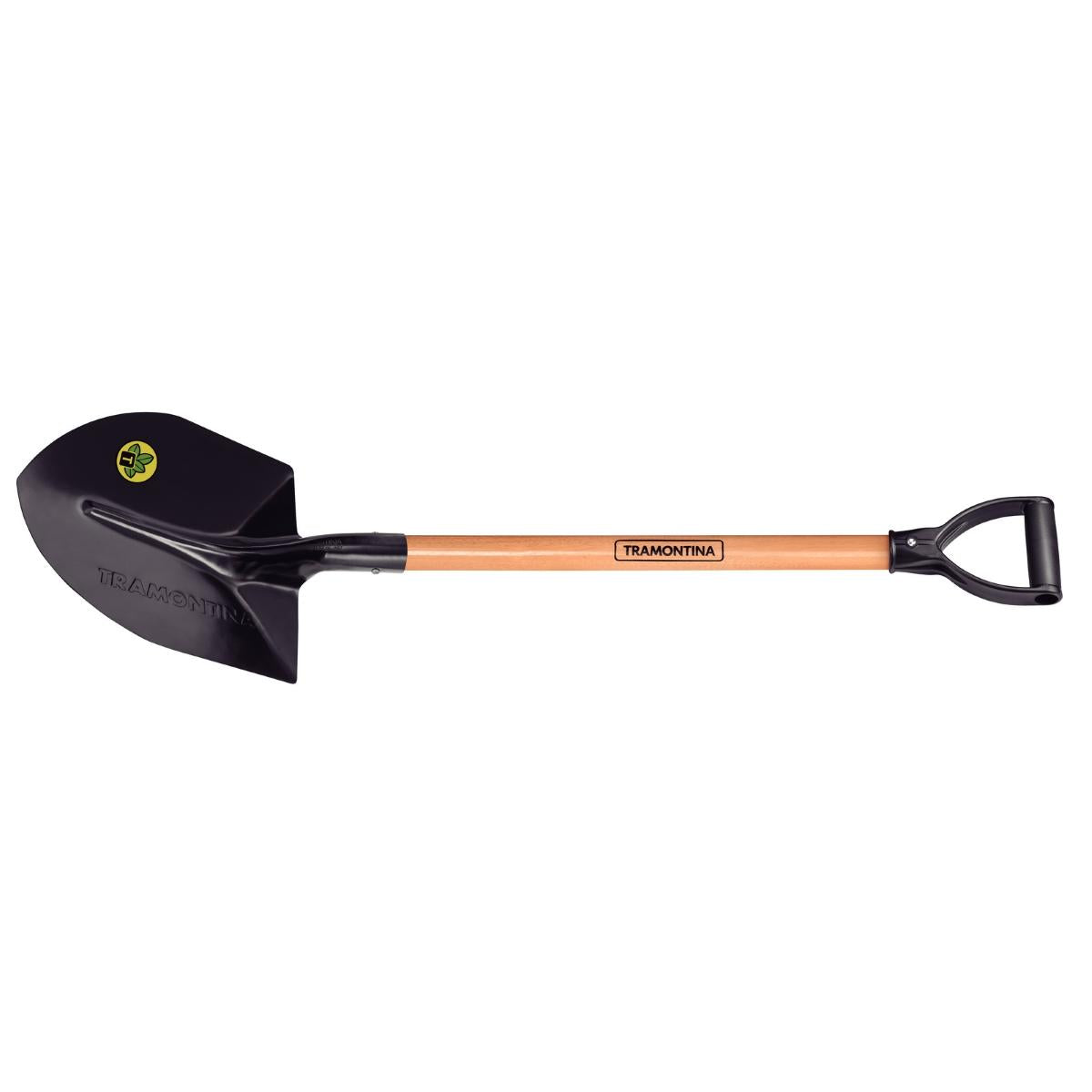 Pá De Bico 459 30 Em Aço 71 Cm Com Cabo De Madeira 71 Cm Empunhadura Plástica Ergonômica Tramontina