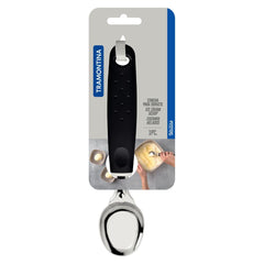 Concha Para Sorvete Tramontina Utilità Aço Inox Cabo Polipropileno Preto Resistente Lavável