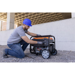 Gerador Elétrico a Gasolina Tramontina GGT7000E 6500W Bivolt 420cc AVR Painel Multifunção