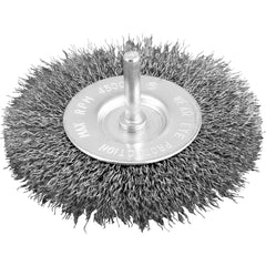 Escova Circular 4X1/2'' Haste 1/4'' 4500Rpm Aço Inox Ondulado Vonder