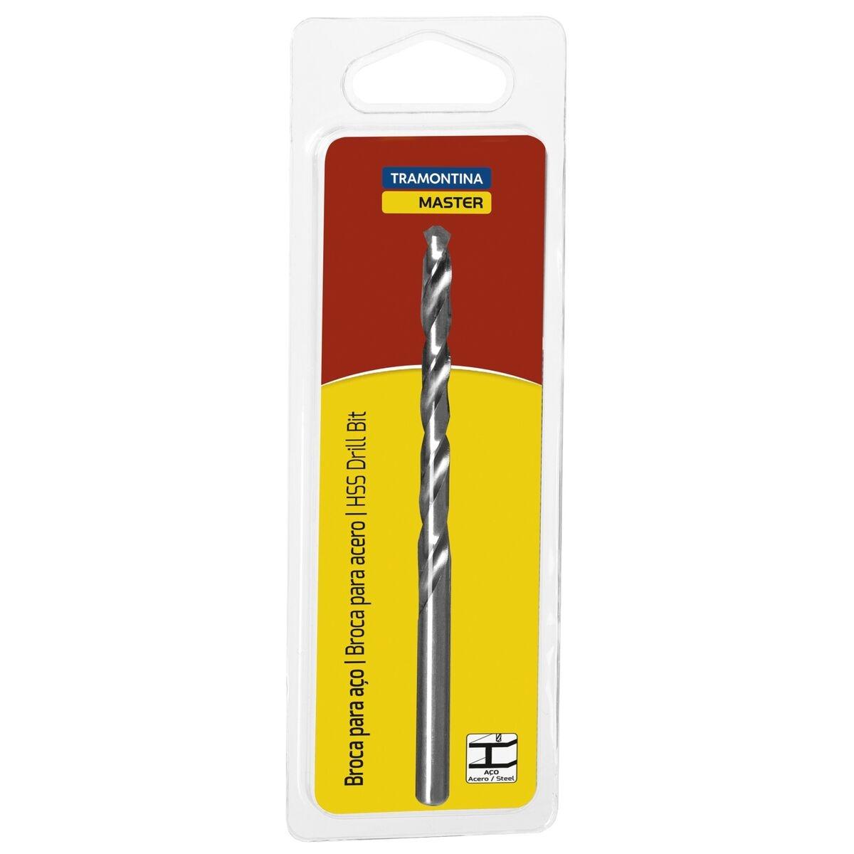 Broca Tramontina Master Aço Rápido HSS 11/16'' Polida E Envernizada Para Aço