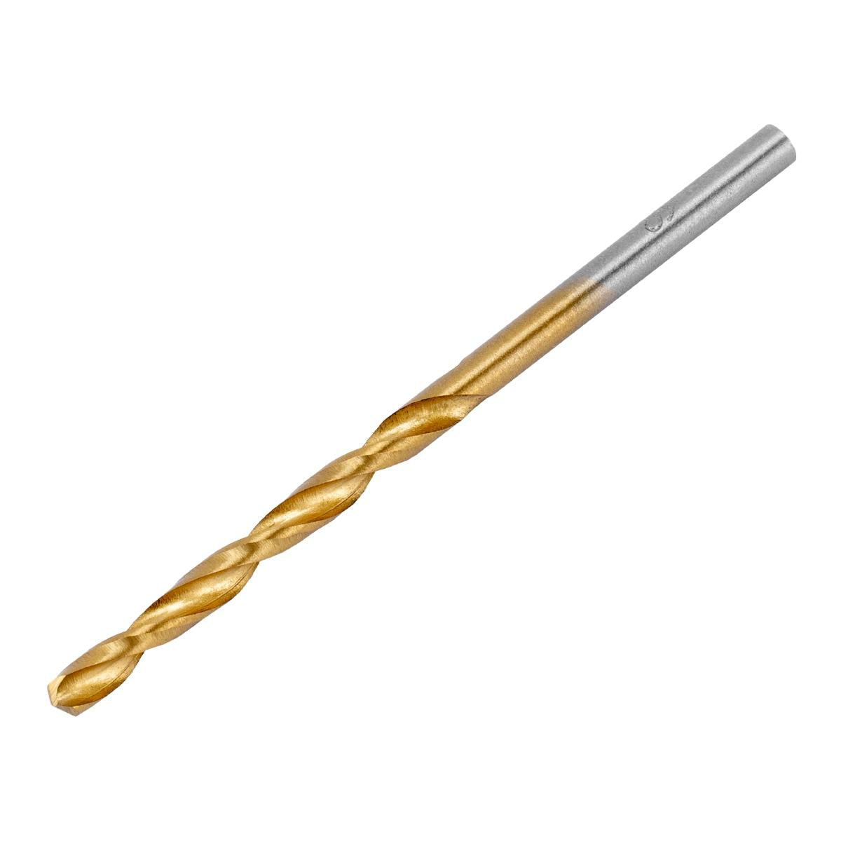 Broca Aço Rápido Nitreto Titânio 3mm Haste Cilíndrica 1PC Profissional MTX