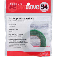 Fita Dupla Face 12mm 2 Metros Acrílica Nove54