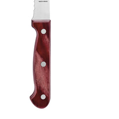 Faca Para Pão Tramontina Polywood 7 Polegadas Aço Inox Cabo Madeira Tratada Vermelho Lâmina Serrilhada