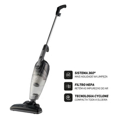 Aspirador de Pó Vertical e de Mão 1350W 3 em 1 Filtro HEPA Tecnologia Cyclone Bico 360° WAP SILENT SPEED MAX 220V