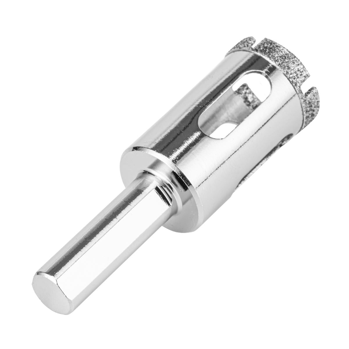 Broca Diamantada Vidro 20mm Haste Triangular 1PC MTX 726209 - Perfuração Precisa - Guimepa