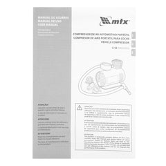 Compressor De Ar Automotivo Portátil 12V 17Atm 12L/Min Sparta C-12 5805055 Com 3 Bicos