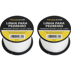 Linha Pedreiro Nylon 1,2 MM  x 100 Metros Trançada Tradestar
