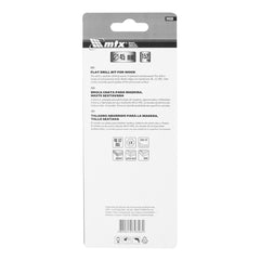 Broca Chata Para Madeira 45mm 150mm Aço 45 Haste Hexagonal MTX 704339