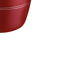 Caldeirão Tramontina Sicília Alumínio 24 Cm 5,7 L Vermelho Com Tampa De Vidro Starflon Excellent