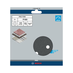 Disco De Lixa Bosch Pro F355 150mm Grano 180 - 5 Unidades