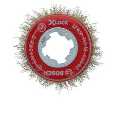 Escova De Aço Copo X-Lock Ondulado 75mm Bosch