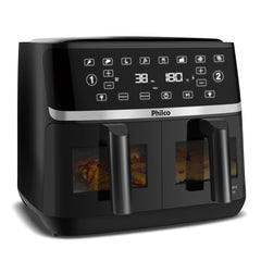 Fritadeira Air Fryer Philco PAF10A 10L Cesto Duplo 2000 Watts 127V