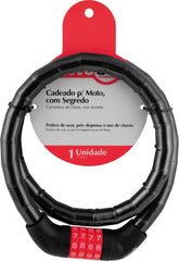 Cadeado para Moto 100 cm com Segredo Nove54