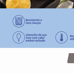 Pincel Culinário Tramontina Softta De Silicone Cinza 210 Graus Celsius Resistente Antiaderente