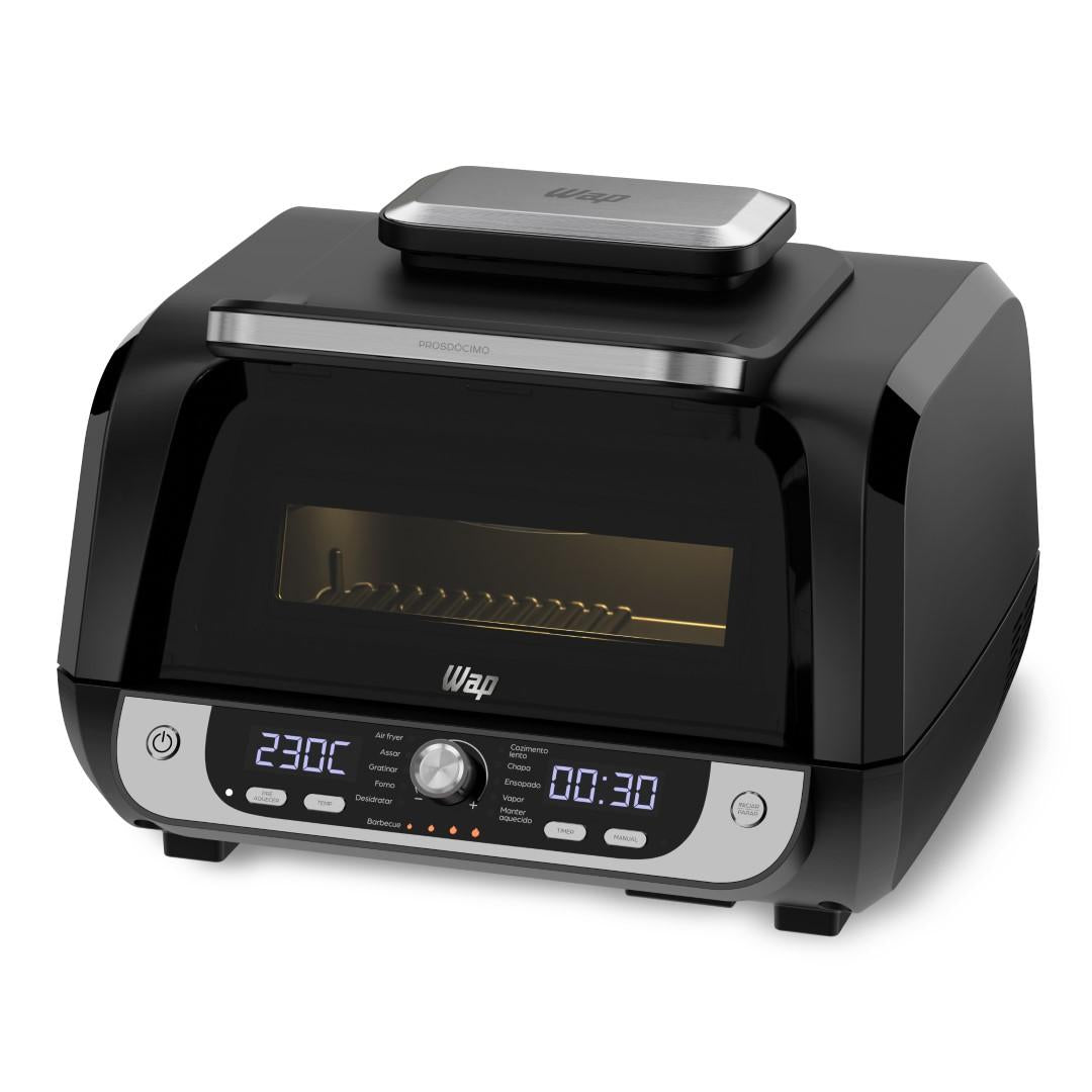 Fritadeira Elétrica WAP Air Fryer Barbecue 12 Funções Display de LED 1800W 127V