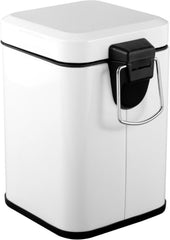 Lixeira Retangular 3 L Inox Branca 6356003002 Vonder