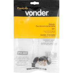 Vedante para Torneira de Borracha 3/4'' com 3 peças Vonder