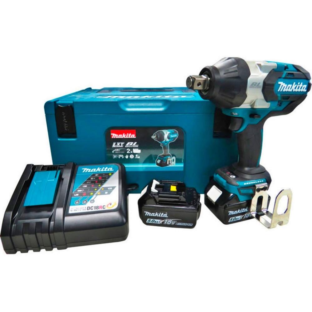 Chave de Impacto à Bateria 18V 3/4 1050Nm com Bateria Carregador Maleta Mak-Pac 3 DTW1001RTJ Makita