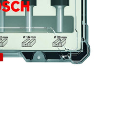 Jogo De Fresas Retas Bosch Encaixe De 6 mm 6 Peças