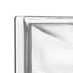 Tijolo de Vidro 19 x 19 x 8 cm Estrela Dupla Fosca Incolor 06 Unidades Tradestar