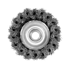 Escova de Aço Copo Torcida 75mm M14 12500rpm MTX 746249 para Esmerilhadeira