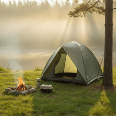 Barraca Camping Araguaia Premium 4 Pessoas 1000mm PE Reforçado Fibra de Vidro Ventilação Mosquiteiro