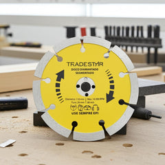 Disco Diamantado 110 mm Segmentado Pro Furo 20 mm Tradestar