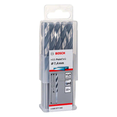 Broca Metal Bosch Aço Rápido Hss-Pointteq 7,4mm 10 Peças