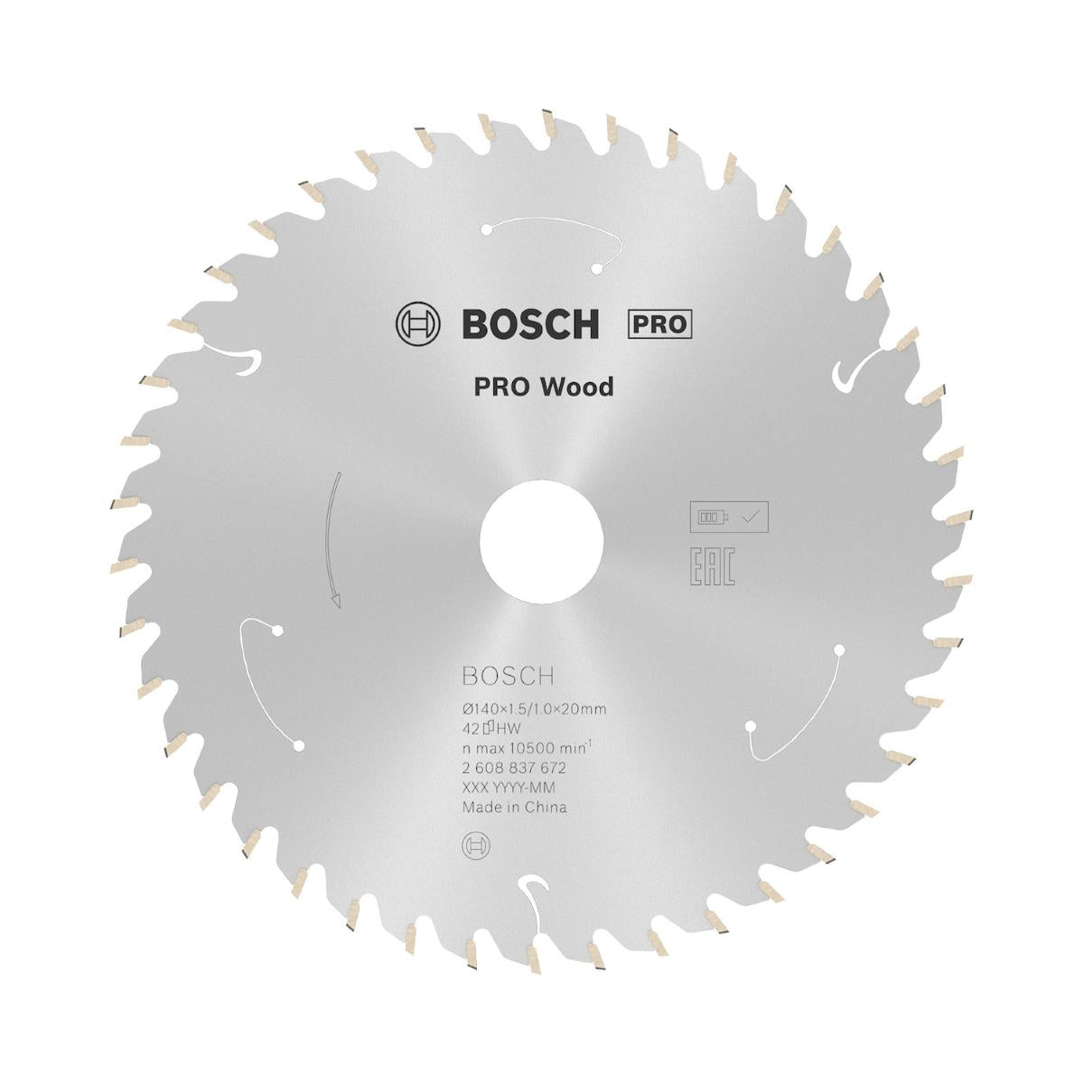 Disco De Serra Circular Bosch Pro Wood Cordless 140mm 42 D