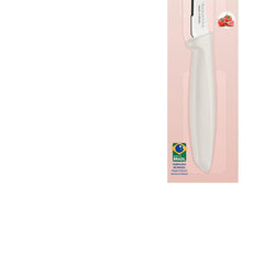 Faca Para Tomate Tramontina Plenus 5 Polegadas Aço Inox Cabo Polipropileno Off White Microsserrilhada
