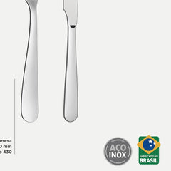 Faqueiro Em Aço Inox 16 Peças Com Facas Para Churrasco Tramontina Camboriú