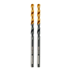 Broca Para Metal 3,5mm HSS Revestimento Nitreto Titânio Golden 2 Peças