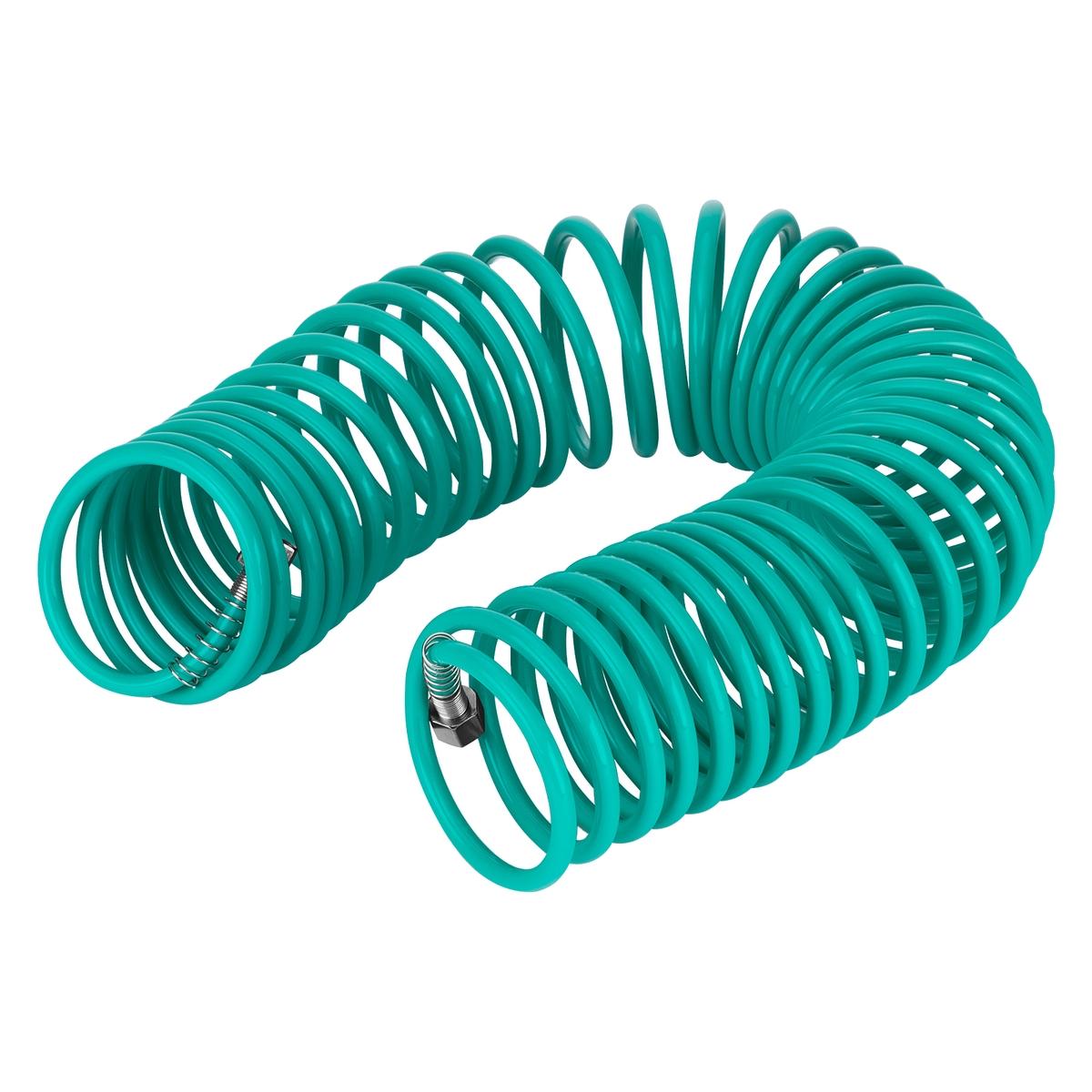Mangueira De Ar Espiral Encaixe Rosca 1/4 Npt 10 Metros Stels 5700455 Pressão 18 Bar
