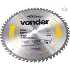 Lamina Serra Circular Videa 305X25X60D 305mm 60D 25mm 5000rpm Aço Carbono Nove54