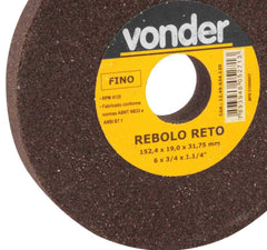 Rebolo reto 6" x 3/4" fino VONDER