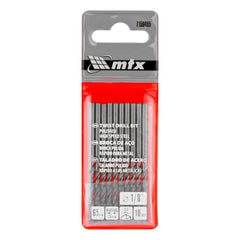 Broca Aço Rápido Standard para Metal 10 Unidades 1/8'' HSS Ângulo 118 Graus Kit MTX